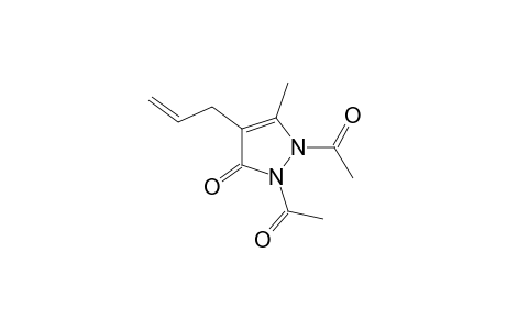 4-allyl-1,2-diacetyl-3-methyl-3-pyrazolin-5-one