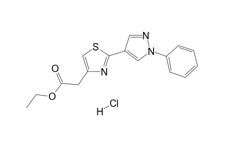Ethyl 2-[4-(1-Phenylpyrazolyl)]-4-thiazolylacetate Hydrochloride