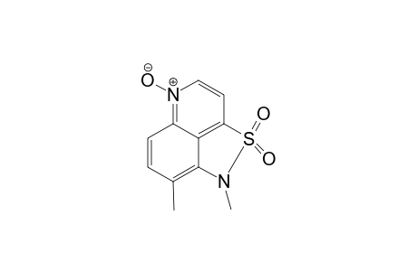 1H-1,8-Dimethyl-2,2-dioxoisothiazolo[5,4,3-d,e]quinoline N-oxide