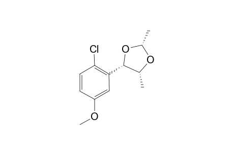 REL-(2R,4S,5R)-4-(2'-CHLORO-5'-METHOXYPHENYL)-2,5-DIMETHYL-1,3-DIOXOLANE