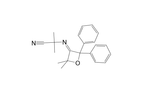 Propanenitrile, 2-[(2,2-dimethyl-4,4-diphenyl-3-oxetanylidene)amino]-2-methyl-