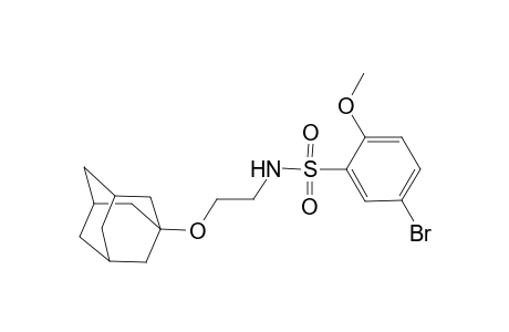 N-[2-(1-adamantyloxy)ethyl]-5-bromo-2-methoxybenzenesulfonamide