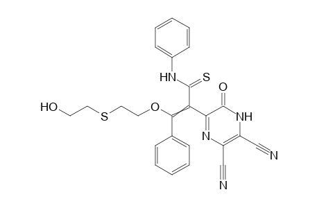 5-(2-(2'-(2''-Hydroxyethylthio)ethoxy)-2-phenyl-1-N-phenylthiocarbamoylethenyl)-6-oxo-1,6-dihydropyrazine-2,3-dicarbonitrile