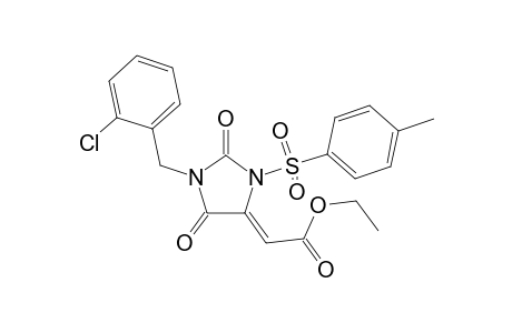 Ethyl (Z)-(1-(2-Chlorobenzyl)-2,5-dioxo-3-(tosyl)imidazolidin-4-ylidene)acetate