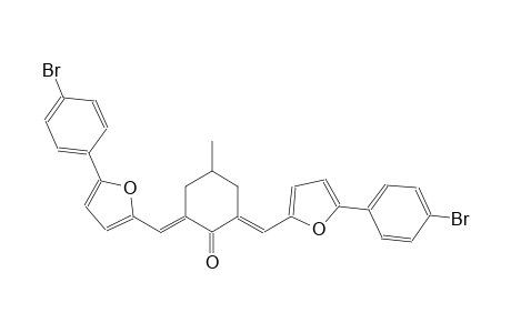 (2E,6E)-2,6-bis{[5-(4-bromophenyl)-2-furyl]methylene}-4-methylcyclohexanone