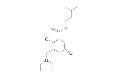5-CHLORO-3-DIETHYLAMINOMETHYL-2-HYDROXY-N-(3-METHYL-BUTYL)-BENZAMIDE