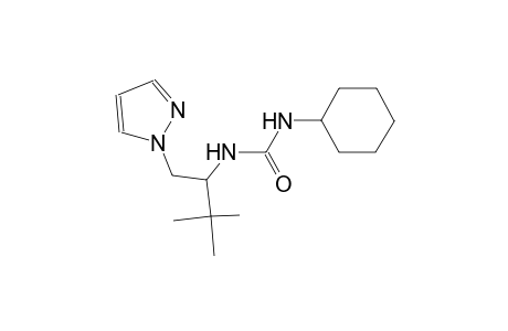 N-cyclohexyl-N'-[2,2-dimethyl-1-(1H-pyrazol-1-ylmethyl)propyl]urea