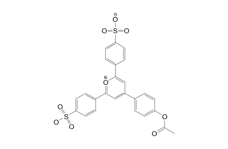 4-[4-(4-acetyloxyphenyl)-6-(4-sulfophenyl)pyrylium-2-yl]benzenesulfonate