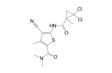 4-cyano-5-{[(2,2-dichloro-1-methylcyclopropyl)carbonyl]amino}-N,N,3-trimethyl-2-thiophenecarboxamide