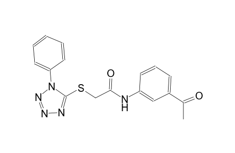 N-(3-acetylphenyl)-2-[(1-phenyl-1H-tetraazol-5-yl)sulfanyl]acetamide