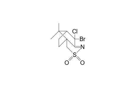 (3AS, 7S)-7-bromo-7-chloro-8,8-dimethyl-4,5,6,7-tetrahydro-3H-3a,6-methano-2,1-benzisothiazole 2,2-dioxide