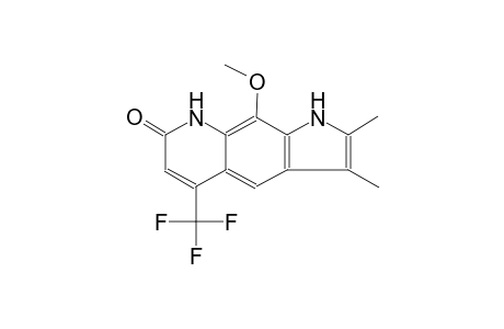 9-Methoxy-2,3-dimethyl-5-trifluoromethyl-1,8-dihydro-pyrrolo[3,2-g]quinolin-7-one