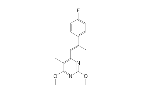 6-[2-(4'-FLUOROPHENYL)-1-PROPENYL]-2,4-DIMETHOXY-5-METHYLPYRIMIDINE