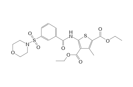 2,4-thiophenedicarboxylic acid, 3-methyl-5-[[3-(4-morpholinylsulfonyl)benzoyl]amino]-, diethyl ester