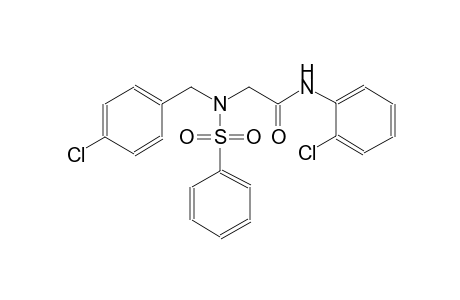 2-[(4-chlorobenzyl)(phenylsulfonyl)amino]-N-(2-chlorophenyl)acetamide