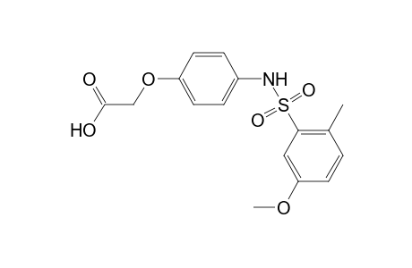 (4-{[(5-methoxy-2-methylphenyl)sulfonyl]amino}phenoxy)acetic acid