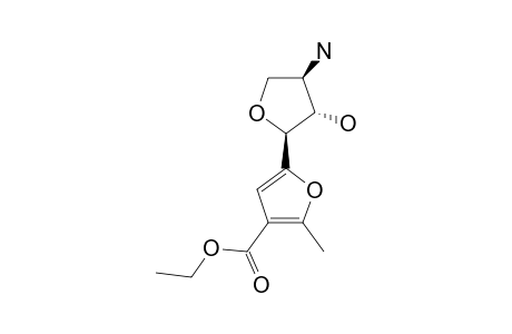 5-(3'-AMINO-3'-DEOXY-ALPHA-L-THREOFURANOSYL)-3-ETHOXYCARBONYL-2-METHYLFURAN