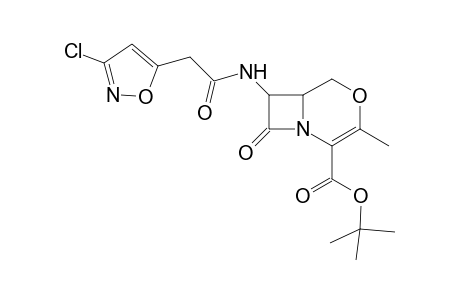 t-Butyl 7-[(3'-chloroisoxazol-5'-yl)acetylamino]-3-methyl-2-iso-oxacephem-4-carboxylate
