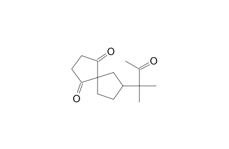 7-(1,1-dimethyl-2-oxopropyl)spiro[4.4]nonane-1,4-dione