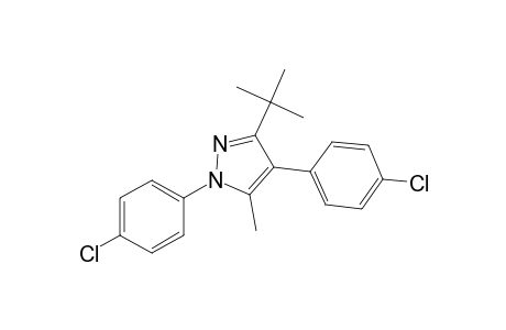 1,4-Bis(4-chlorophenyl)-3-(1,1-dimethylethyl)-5-methyl-1H-pyrazole