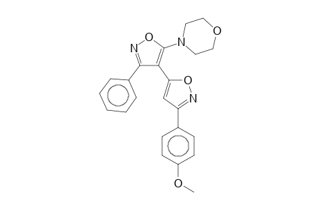 Morpholine, 4-[4-[3-(4-methoxyphenyl)-5-isoxazolyl]-3-phenyl-5-isoxazolyl]-