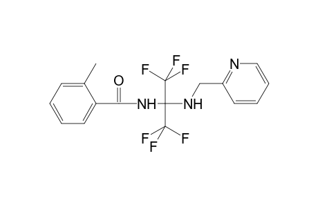 Benzamide, 2-methyl-N-[2,2,2-trifluoro-1-[(2-pyridinylmethyl)amino]-1-(trifluoromethyl)ethyl]-
