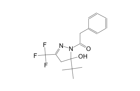5-tert-butyl-1-(phenylacetyl)-3-(trifluoromethyl)-4,5-dihydro-1H-pyrazol-5-ol