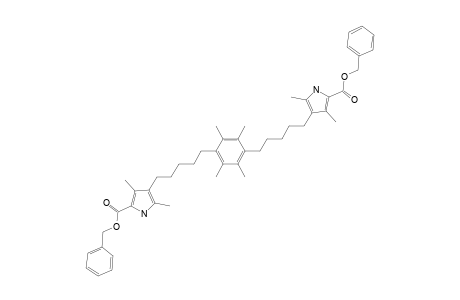 1,4-BIS-(5-(5-BENZYLOXYCARBONYL-2,4-DIMETHYLPYRROL-3-YL)-PENTYL)-2,3,5,6-TETRAMETHYLBENZENE