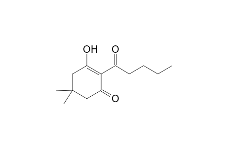 2-Cyclohexen-1-one, 3-hydroxy-5,5-dimethyl-2-(1-oxopentyl)-