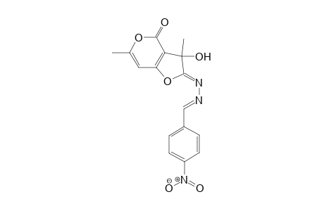 (2Z)-2,3-Dihydro-3-hydroxy-3,6-dimethyl-2-[(2E)-(4-nitrobenzylidene)hydrazinylidene]-4H-furo[3,2-c]pyran-4-one