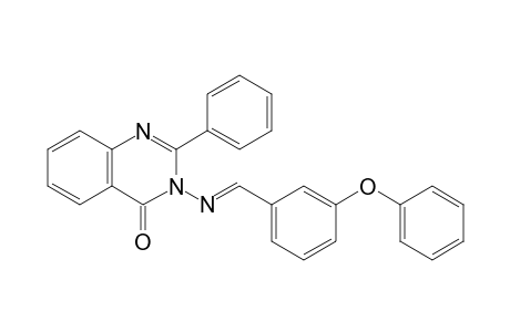 2-Phenyl-3-{[(E)-(3-phenoxyphenyl)methylidene]amino}quinazolin-4(3H)-one