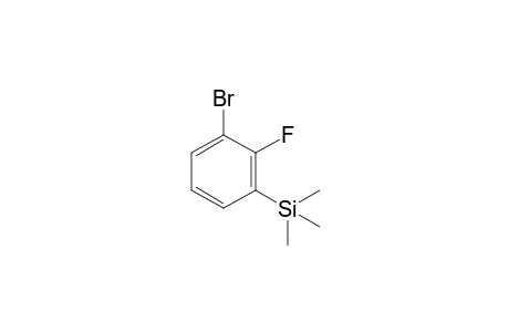 (3-bromanyl-2-fluoranyl-phenyl)-trimethyl-silane
