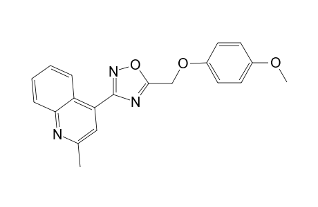 4-{5-[(4-methoxyphenoxy)methyl]-1,2,4-oxadiazol-3-yl}-2-methylquinoline