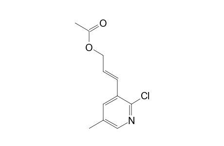 (E)-3-(2-chloro-5-methyl-3-pyridyl)-2-propenyl acetate