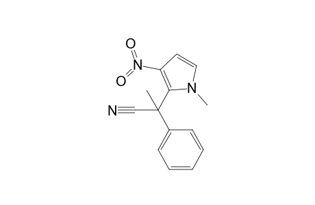 N-Methyl-3-nitro-2-(1-phenyl-1-cyanoethyl)pyrrole