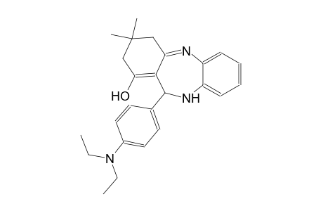 11-[4-(diethylamino)phenyl]-3,3-dimethyl-3,4,10,11-tetrahydro-2H-dibenzo[b,e][1,4]diazepin-1-ol