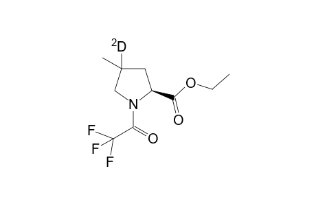 N-trifluoroacetyl 4-methyl-(S)-[4-(2)H]-proline ethyl ester
