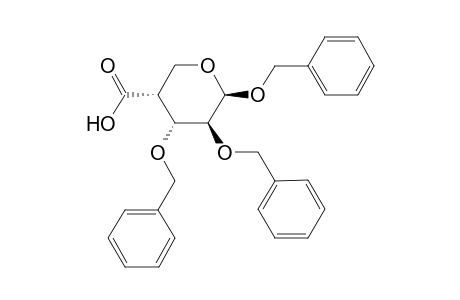 1,2,3-O-Tribenzyl-4-deoxy-.beta.,D-arabinopyranose-4-carboxylic acid