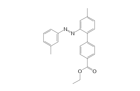 Ethyl 4'-methyl-2'-[(E)-(3-methylphenyl)diazenyl]biphenyl-4-carboxylate