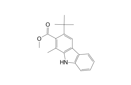9H-Carbazole-2-carboxylic acid, 3-(1,1-dimethylethyl)-1-methyl-, methyl ester