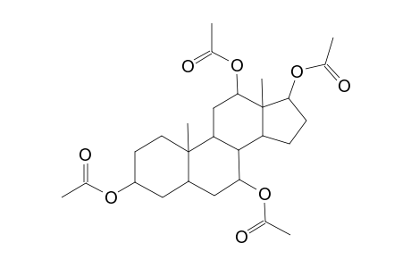 Androstane-3,7,12,17-tetrol, tetraacetate, (3.alpha.,5.beta.,7.alpha.,12.alpha.,17.beta.)-