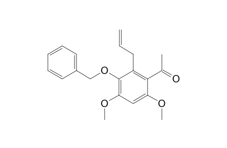 2-Allyl-3-benzyloxy-4,6-dimethoxyacetophenone