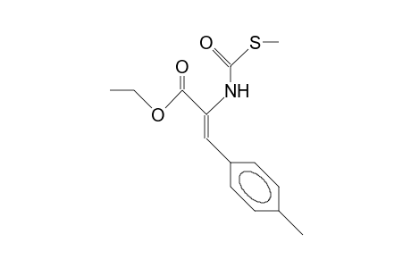 2-Propenoic acid, 3-(4-methylphenyl)-2-[[(methylthio)carbonyl]amino]-, ethyl ester, (Z)-