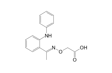 2-[(E)-1-(2-anilinophenyl)ethylideneamino]oxyacetic acid