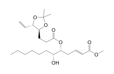 (2E,5R,6R)-5-[(4S-trans)-5-Ethenyl-2,2-dimethyl-1,3-dioxolane-4-propanoyl]oxy-6-hydroxy-2-dodecenoic acid methyl ester