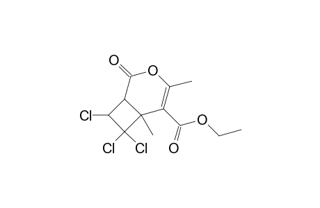 Ethyl 7,7,8-trichloro-4,6-dimethyl-2-oxo-3-oxabicyclo[4.2.0]oct-4-ene-5-carboxylate