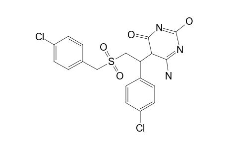 6-AMINO-5-[2'-(4-CHLOROPHENYLMETHYLSULFONYL)-1'-(4-CHLOROPHENYL)-ETHYL]-2-HYDROXYPYRIMIDINE-4-ONE