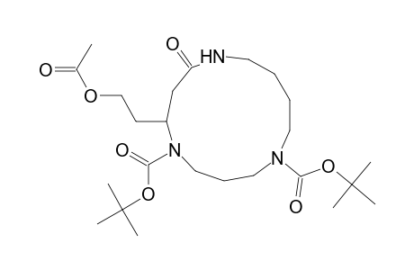 1,5,9-Triazacyclotridecane-1,5-dicarboxylic acid, 6-[2-(acetyloxy)ethyl]-8-oxo-, bis(1,1-dimethylethyl) ester, (.+-.)-
