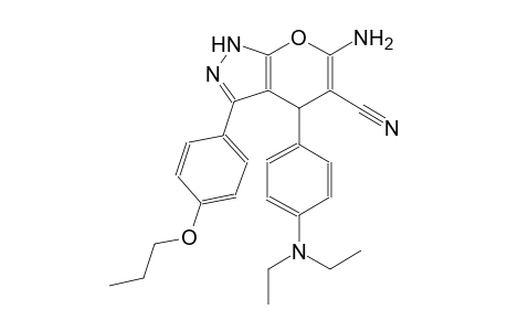6-amino-4-[4-(diethylamino)phenyl]-3-(4-propoxyphenyl)-1,4-dihydropyrano[2,3-c]pyrazole-5-carbonitrile