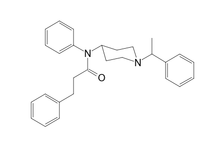 N,3-Diphenyl-N-[1-(1-phenylethyl)piperidin-4-yl]propanamide